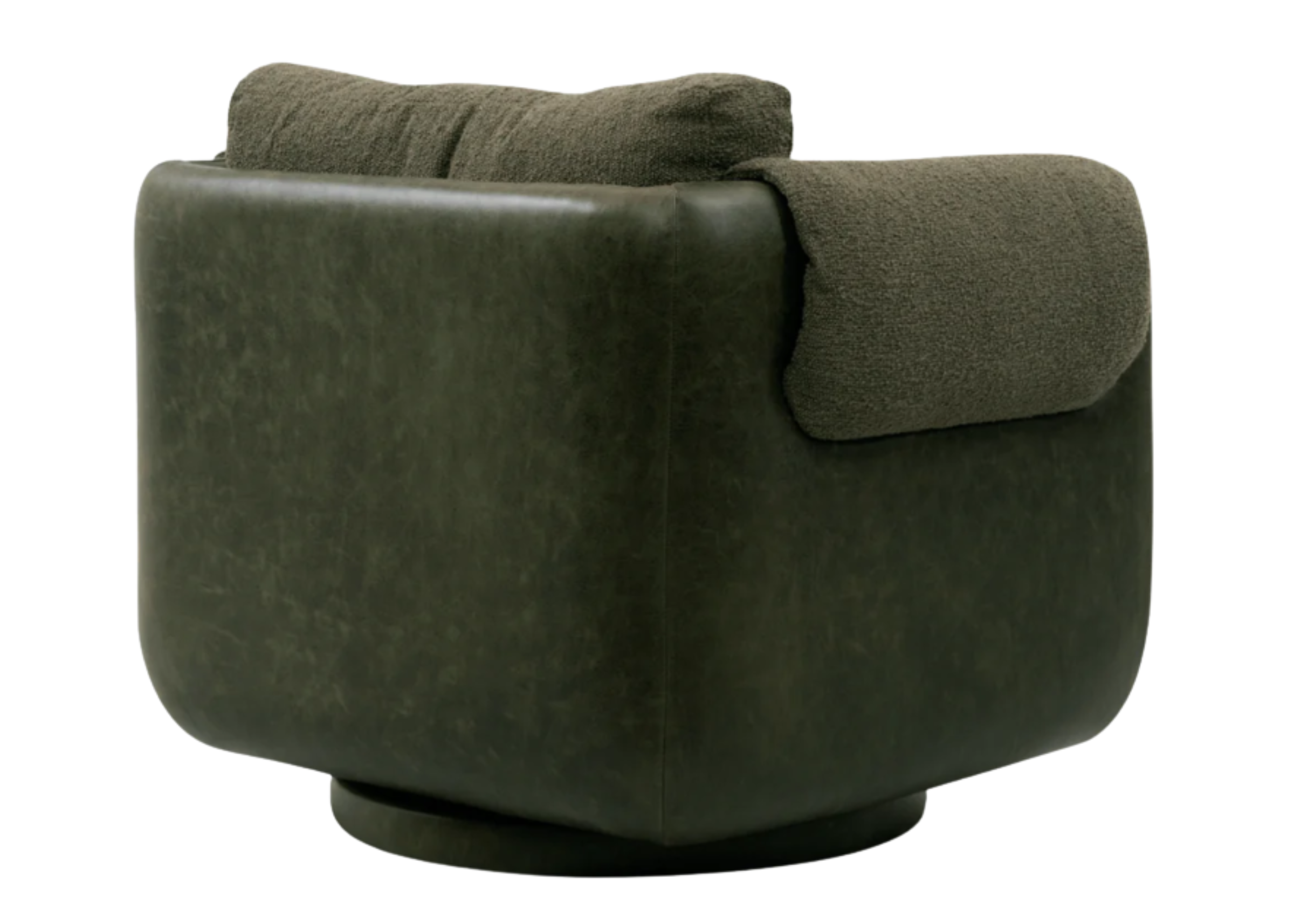 Poltrona giratória Ted sofisticada com detalhes encantadores e design elegante, ideal para ambientes modernos e refinados.