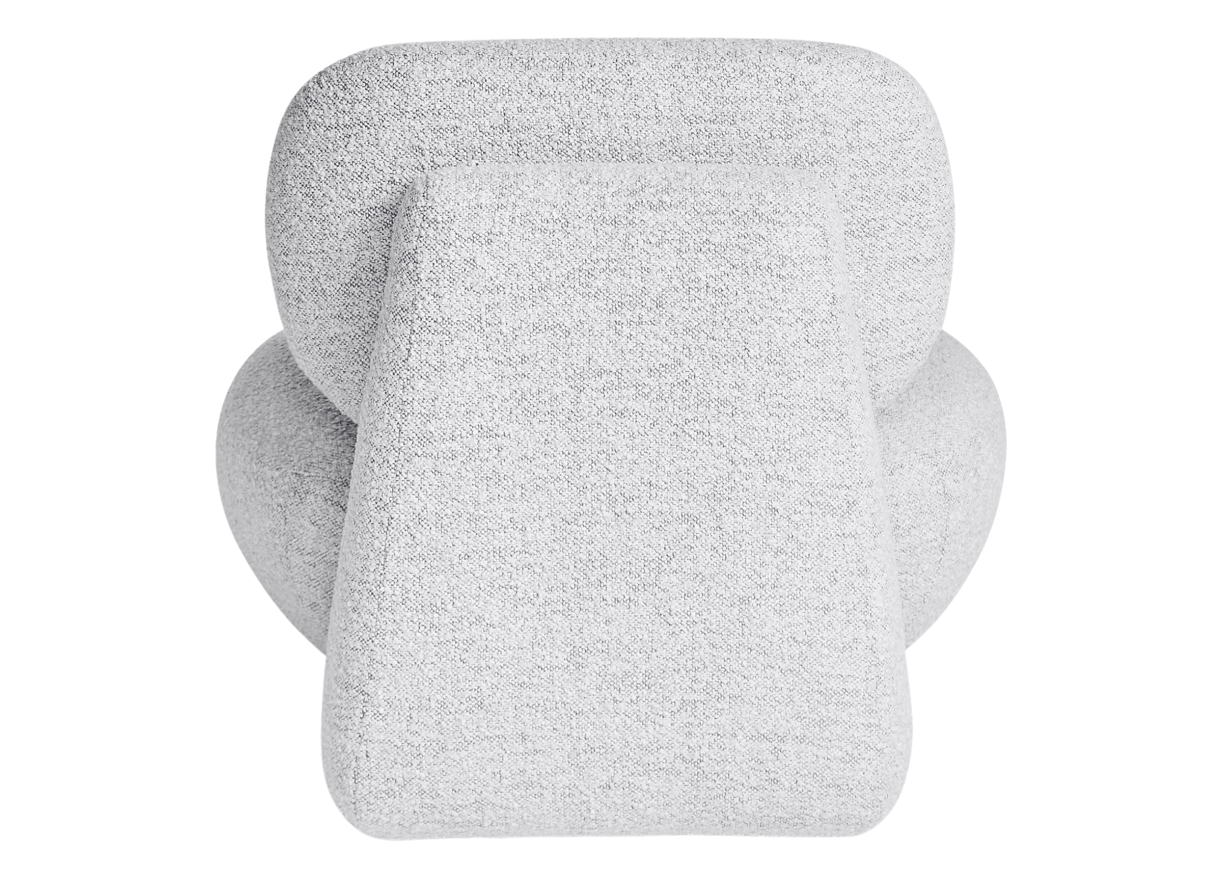 Poltrona Lofty com detalhe nas costas e design moderno e sofisticado, ideal para ambientes elegantes e contemporâneos.