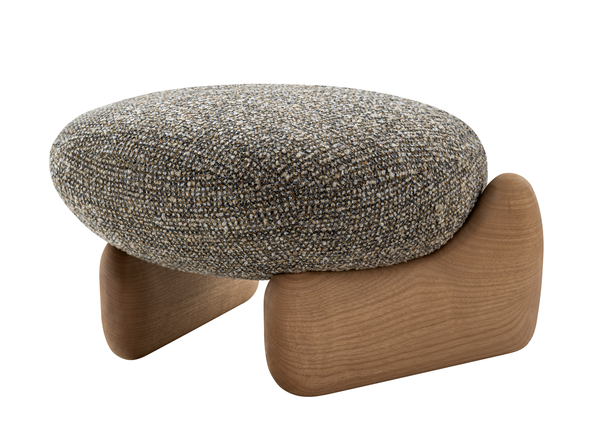 Puff Elos marcante, robusto e confortável, com design elegante para compor ambientes sofisticados.