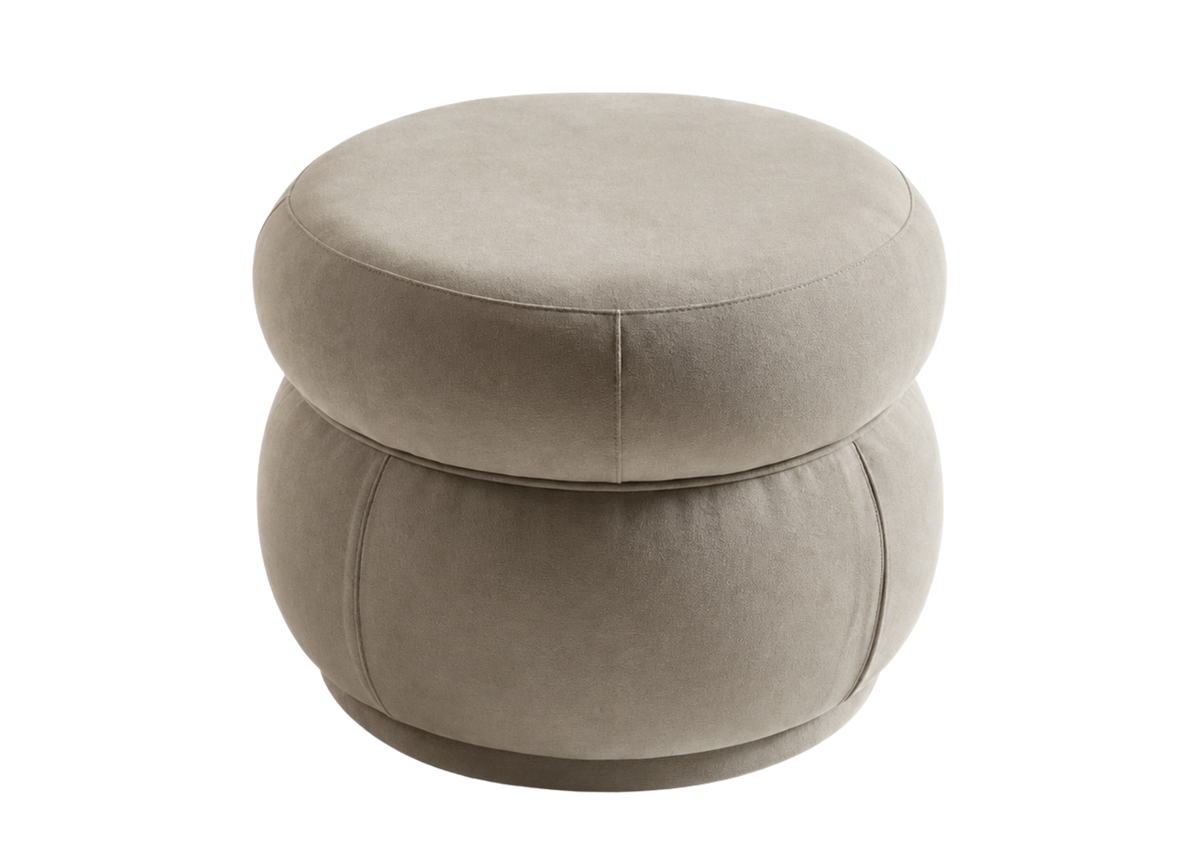 Puff Lusso com design sofisticado e acabamento elegante, ideal para complementar salas, quartos e ambientes contemporâneos de alto padrão. Enviamos para todo o Brasil.