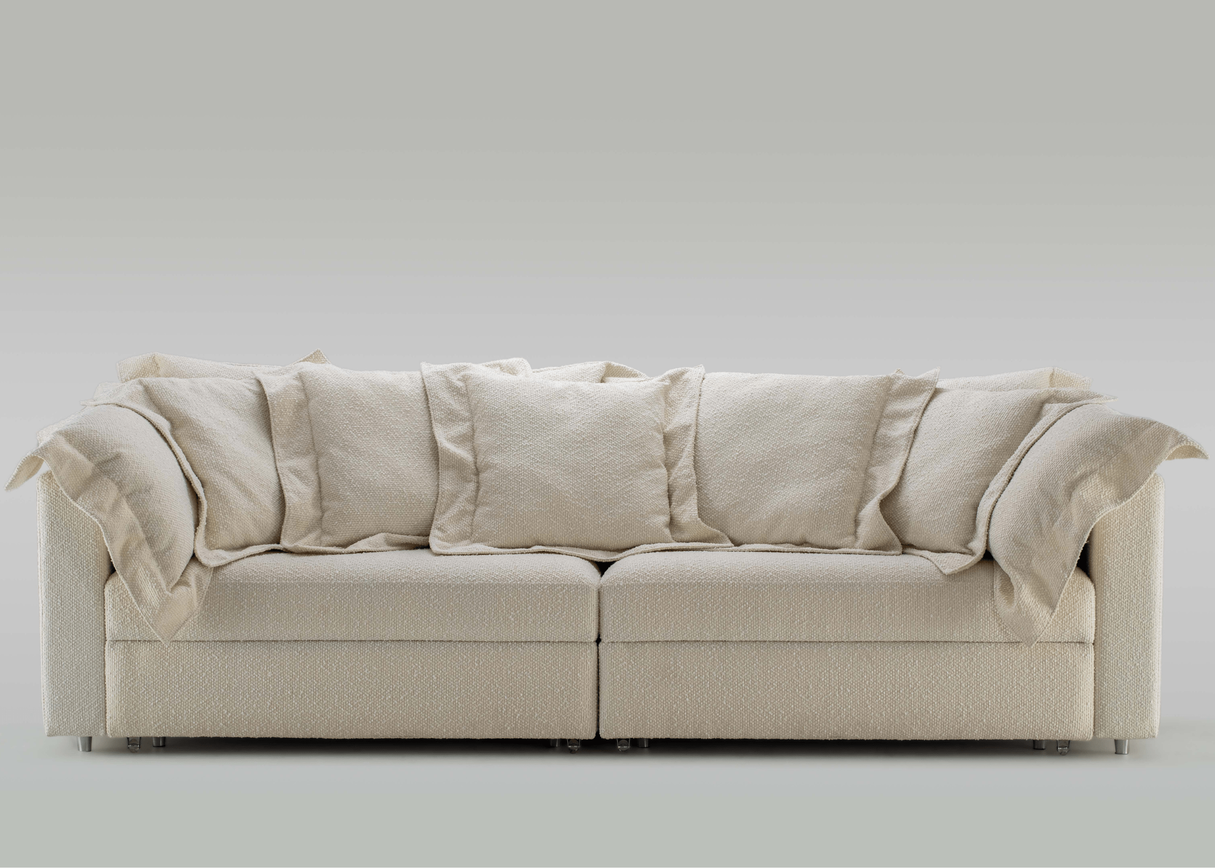 Sofá Automatizado Lola em ambiente aconchegante, unindo tecnologia, conforto e design premium.