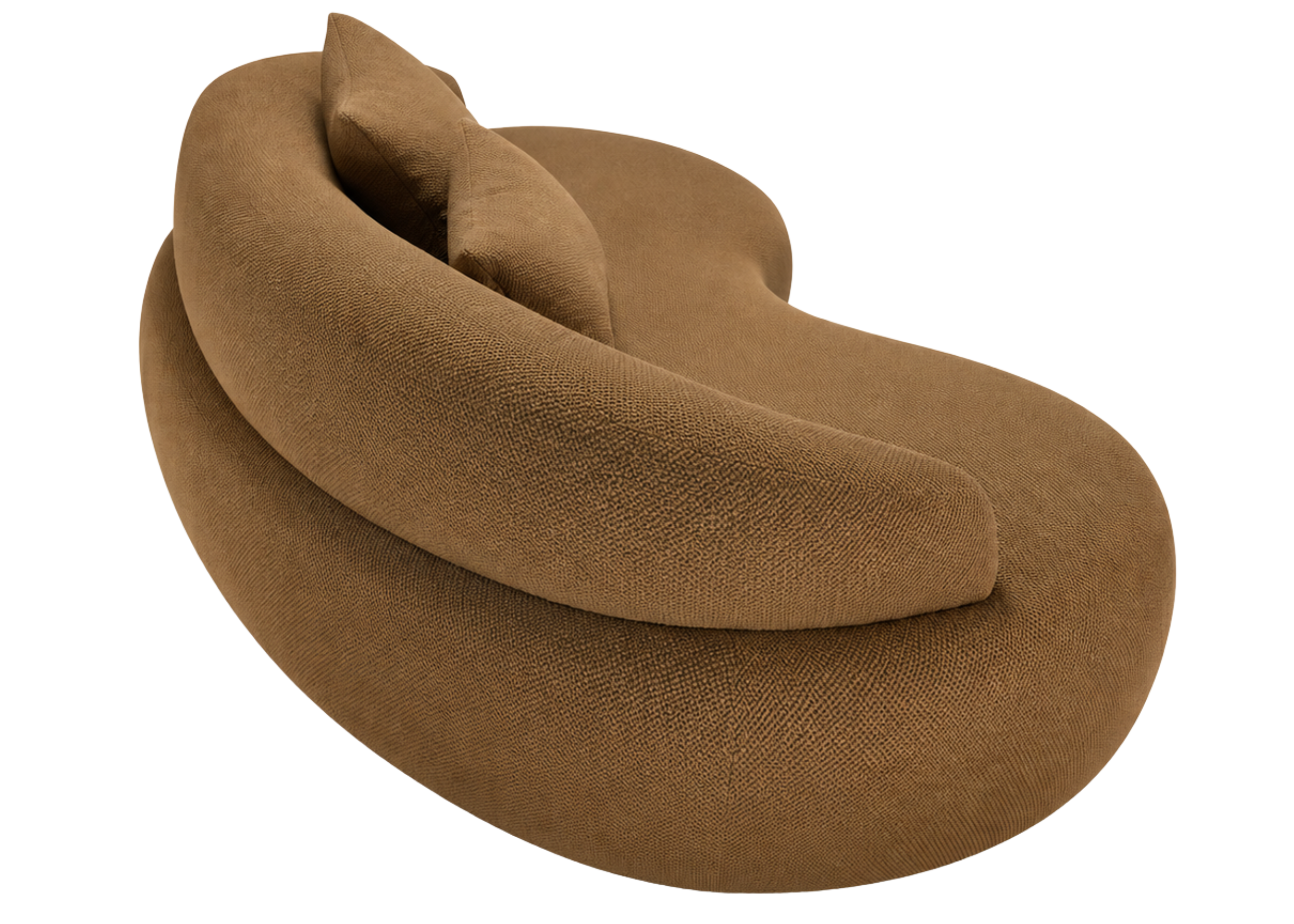 Sofá Cannes II com detalhes no encosto que valorizam o conforto e o design moderno, ideal para compor ambientes sofisticados e acolhedores.