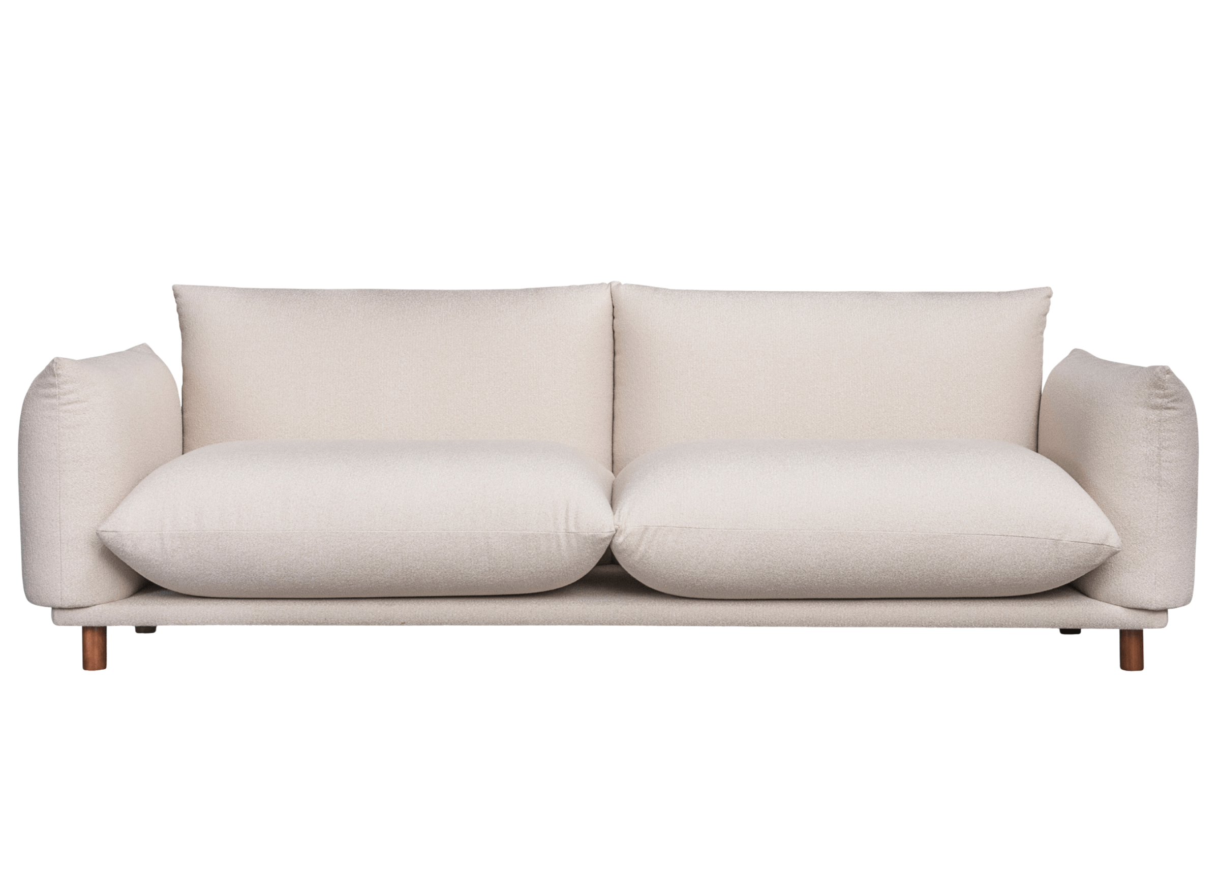 Sofá estofado modelo Say de dois lugares, com design confortável e luxuoso, ideal para compor salas de estar elegantes e aconchegantes.